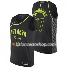 Camiseta Hombre NBA Atlanta Hawks Dennis Schroder 17 Nike City Edition Swingman